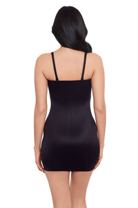 Miraclesuit Show Stopper Strapless Slip Mini Dress in black - women's dress - view 6