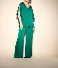 Joseph Ribkoff - Satin Wide-leg Cargo Pants