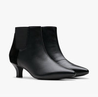 Clarks Women's Kepley Erin Ankle Boots in black leather - women's shoe - view 4