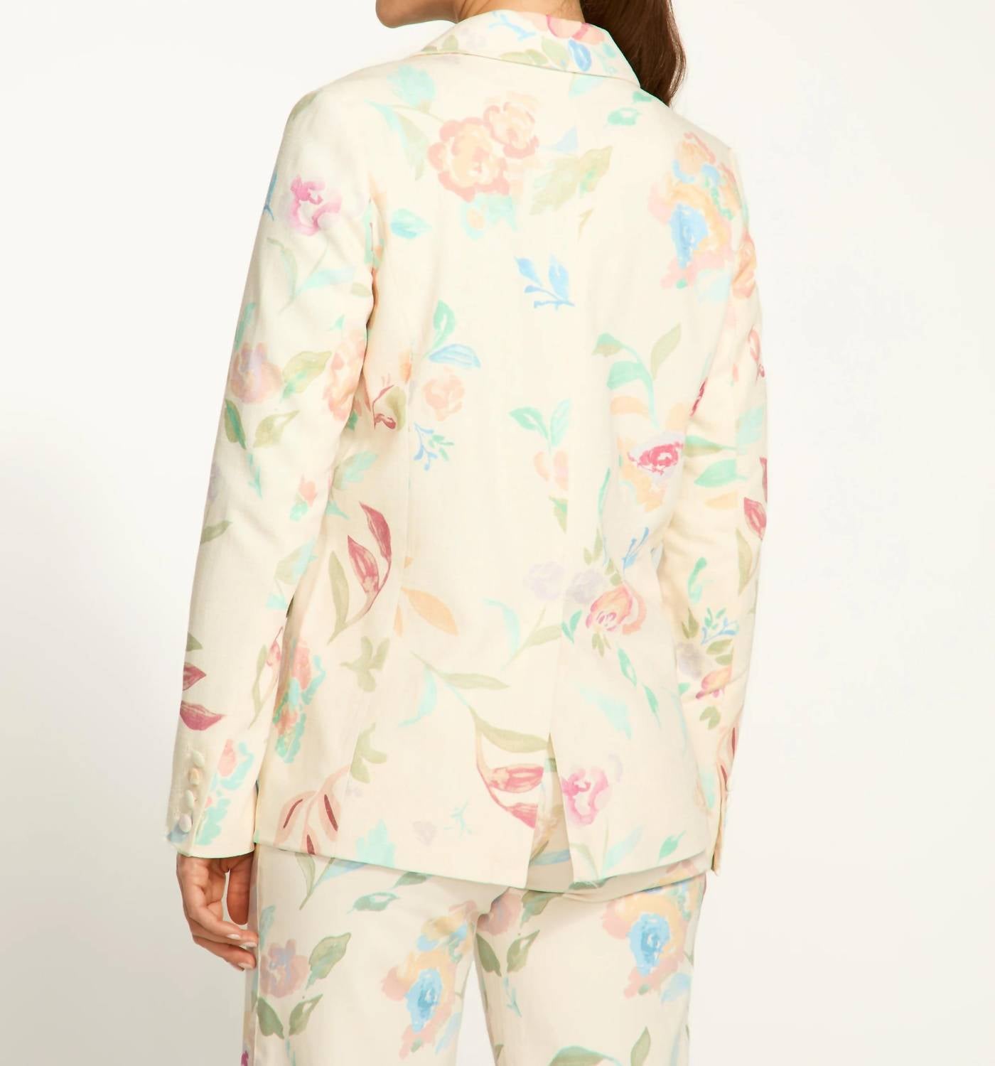 Fdj - Libby Print Textured Printed Blazer