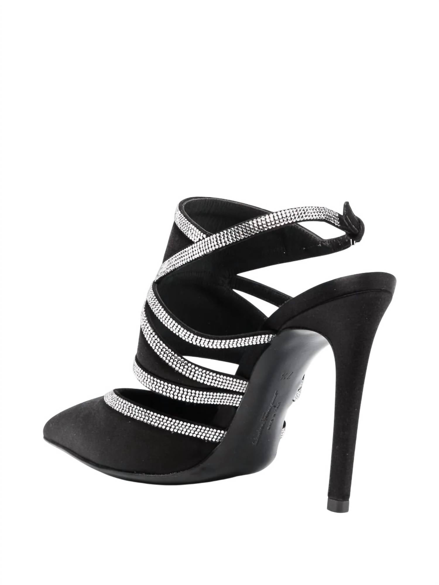 Salvatore Ferragamo - Women's Delianne Crystal-embellished Slingback Pumps