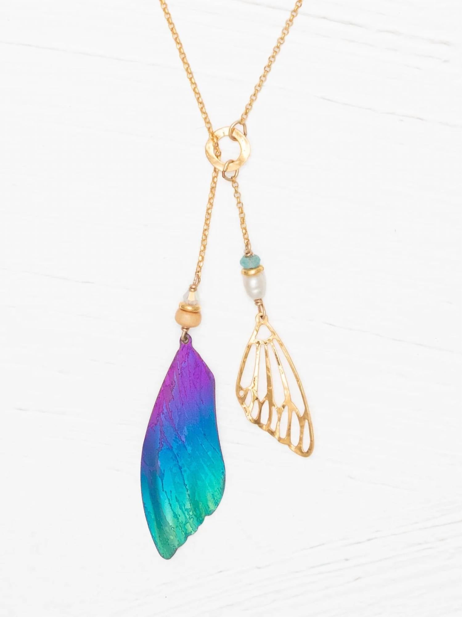 Holly Yashi - Flutterby Lariat Necklace