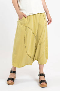 Cynthia Ashby Asymmetrical Skirt in gold - women's skirt