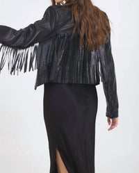 Jakett - Tina Fringe Leather Jacket