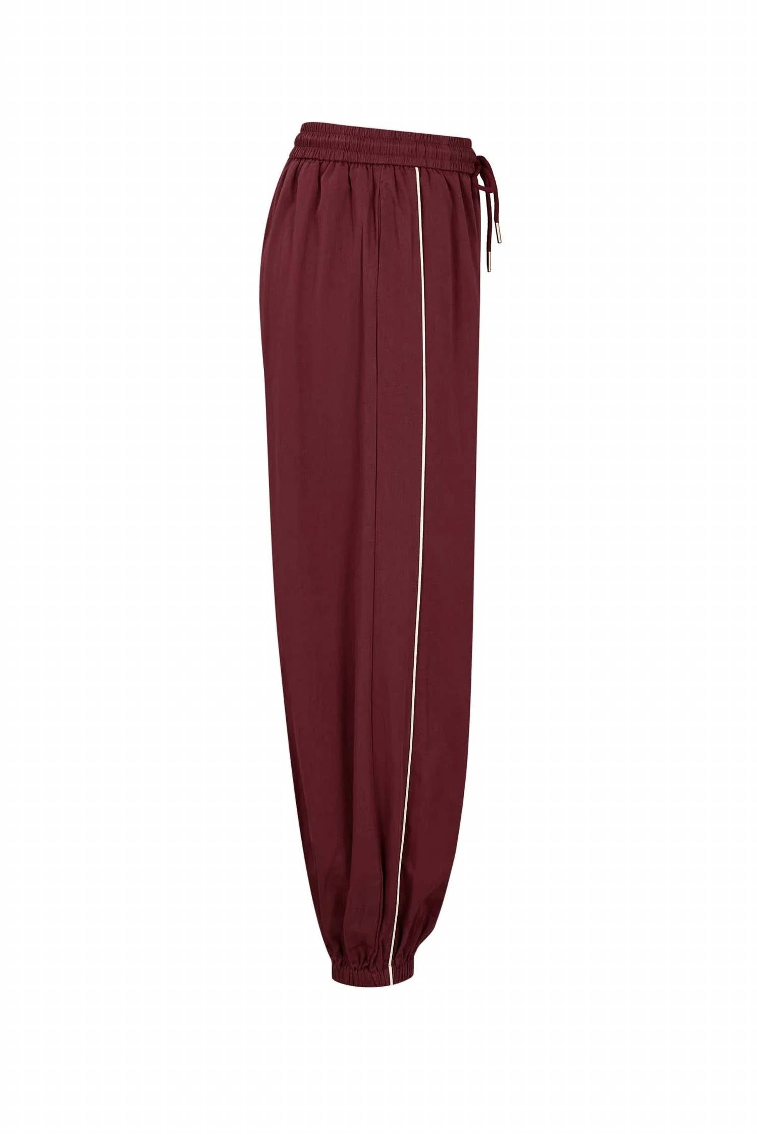 Rivir - Women's Balloon Pants With Piping Detail