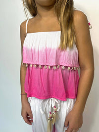 Romi The Brand Kid's Bimini Top in pink - kids' tank top