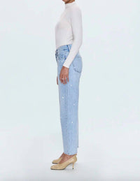 Pistola - Women's Lexi Mid Rise Bowed Straight Denim