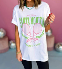 Sweet Claire - Santa Monica Tennis Club Oversized Tee