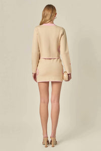 English Factory - Seashell Button Front Cardigan