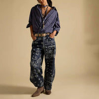Free People - Good Luck Printed Barrel Pants