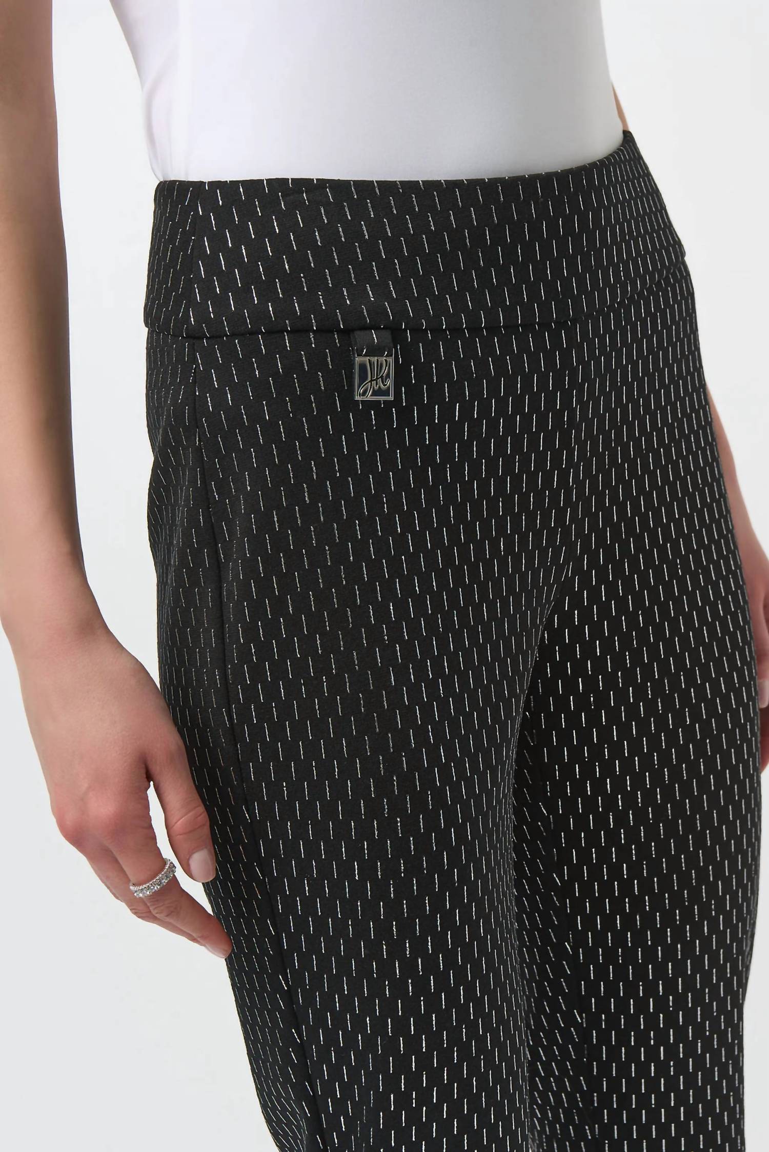 Joseph Ribkoff - Dot Print Pull On Slim Fit Pants