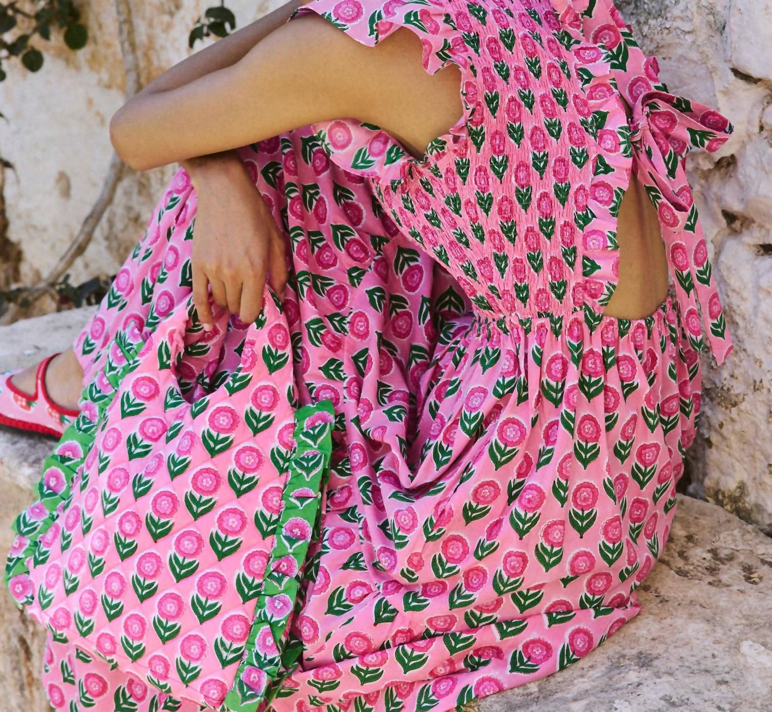Pink City Prints - David Bowie Midi Dress