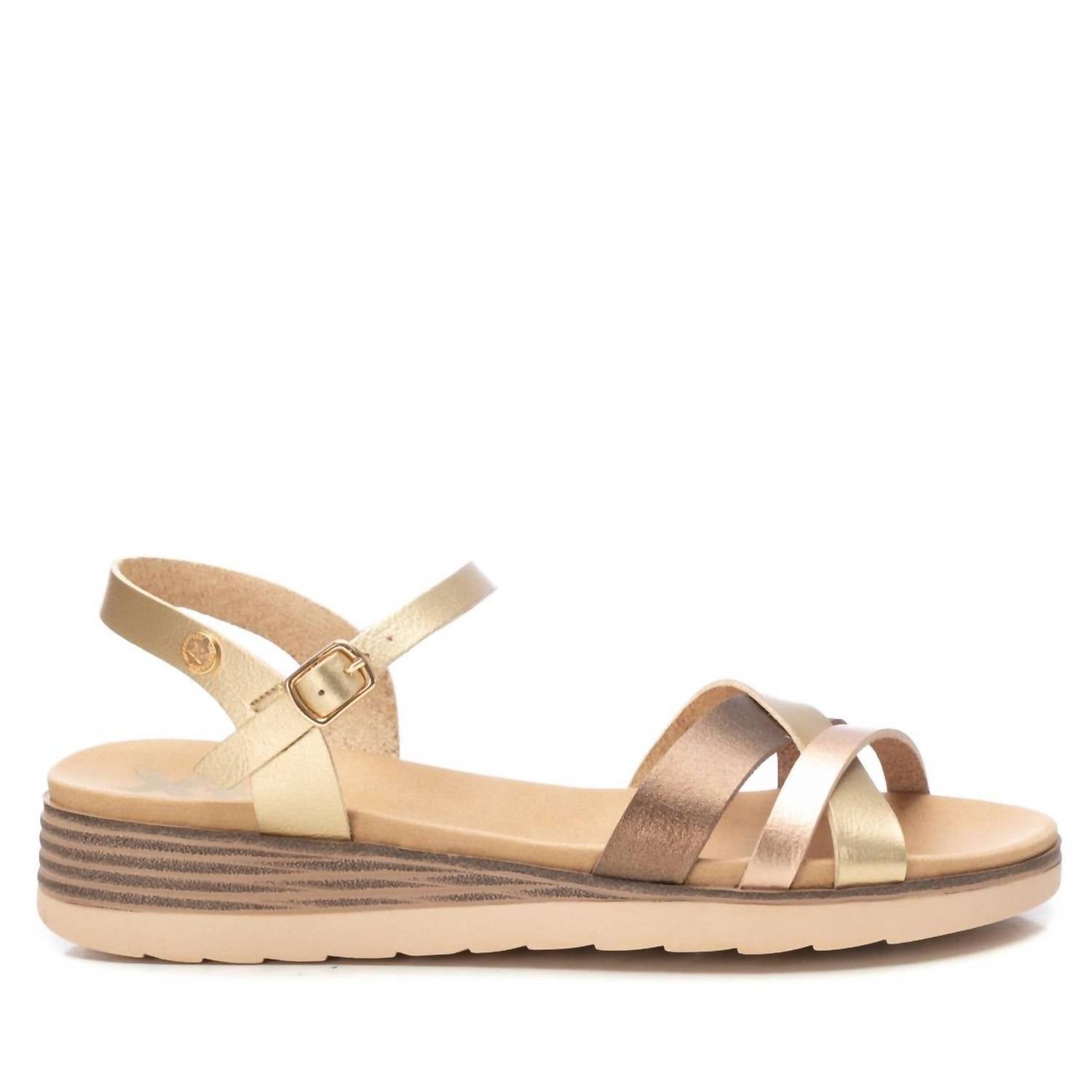 Xti - Women's Low Wedge Strappy Sandals