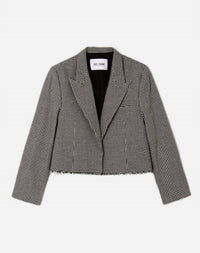 Re/Done - wool cutoff boyfriend blazer