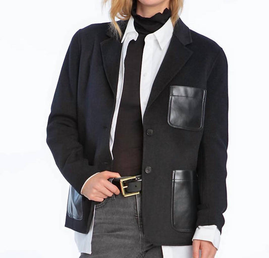 Elliott Lauren - Knit Sleeve Blazer