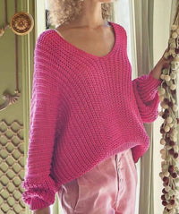 Pol - Dolman Long Sleeve Ribbed Sweater