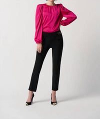 Joseph Ribkoff - Satin Puff Sleeve Top