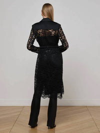 L'Agence - Amata Lace Trench Coat
