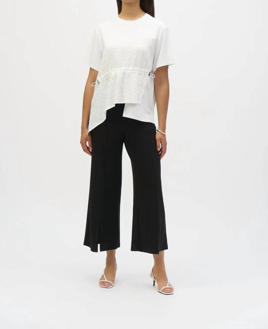 Joseph Ribkoff - Adjustable Elastic Asymmetrical Top