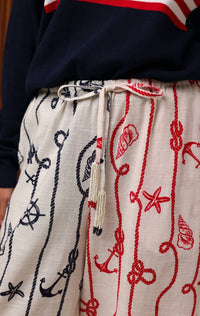 Shore - Beaded Beach Wide Leg Pants