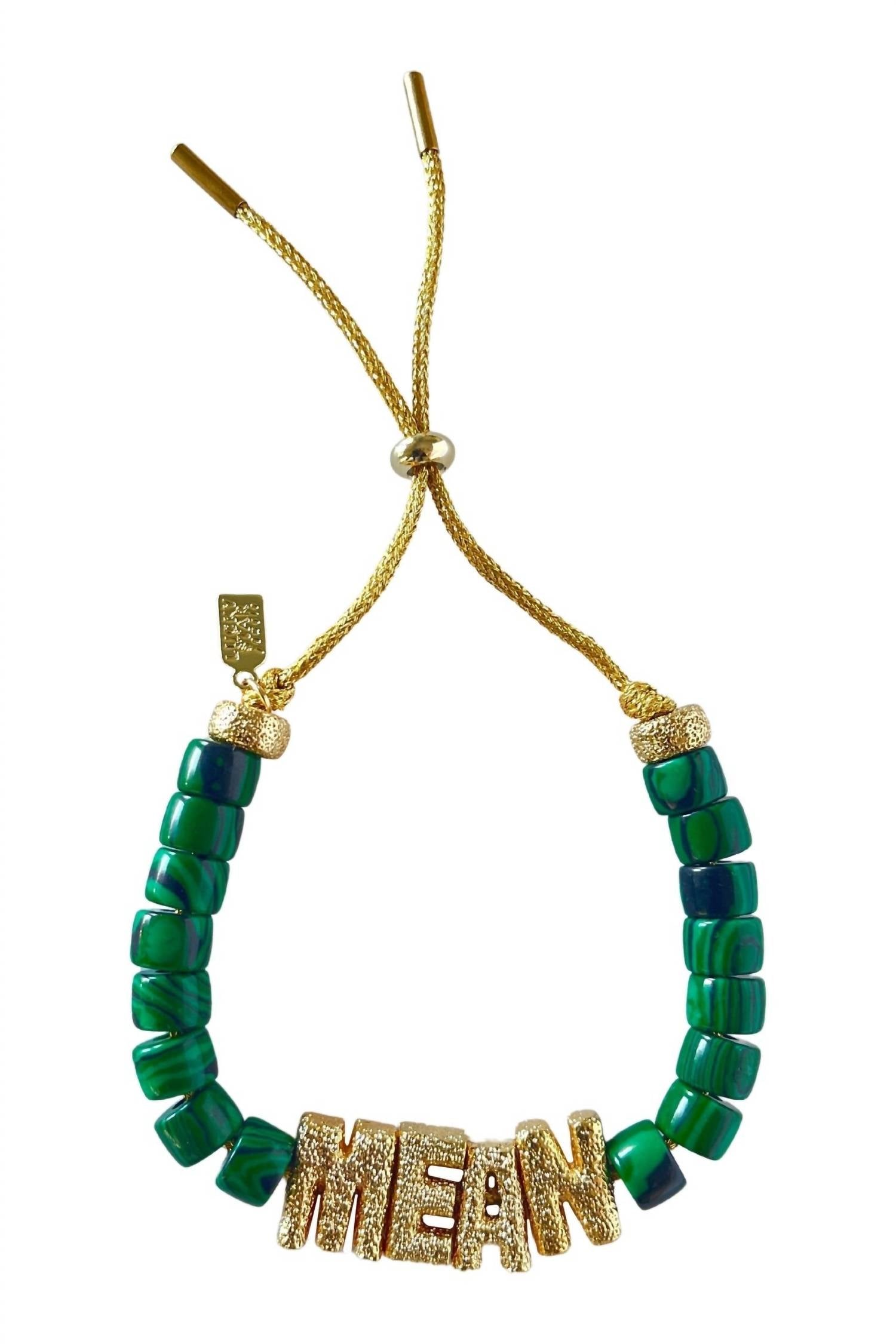 Lucky Star Jewels - Women's Malachite Eye Candy Id Bracelet