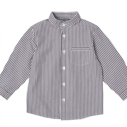 Petit Confection - Boys' Seersucker Long-Sleeve Shirt