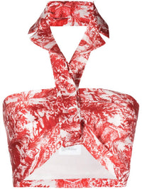 Philosophy Di Lorenzo Serafini - Toile De Jouy Radzmir Crop Top