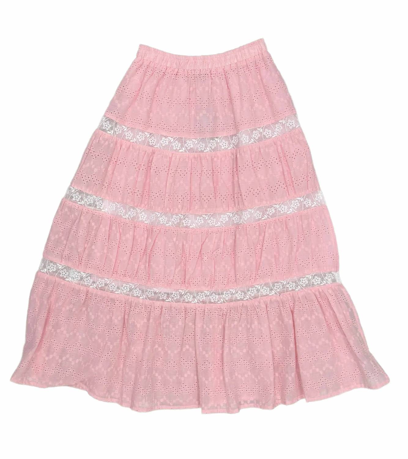 Little Olin - Girl's Long Ruffle Skirt