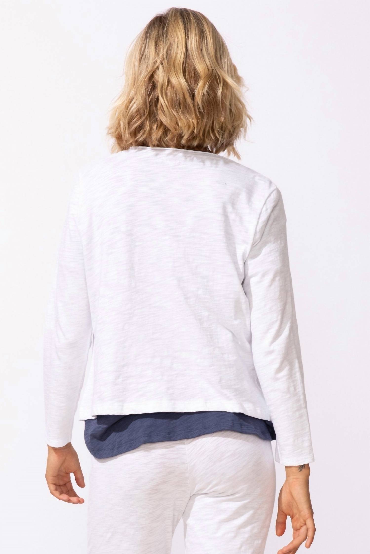 Escape By Habitat - Textured Peruvian Cotton Chill Cardigan
