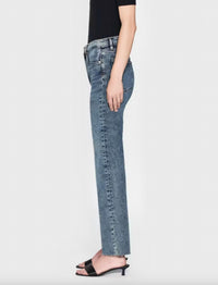 Frame - Le Sleek Straight Rowley Raw Fray Jean