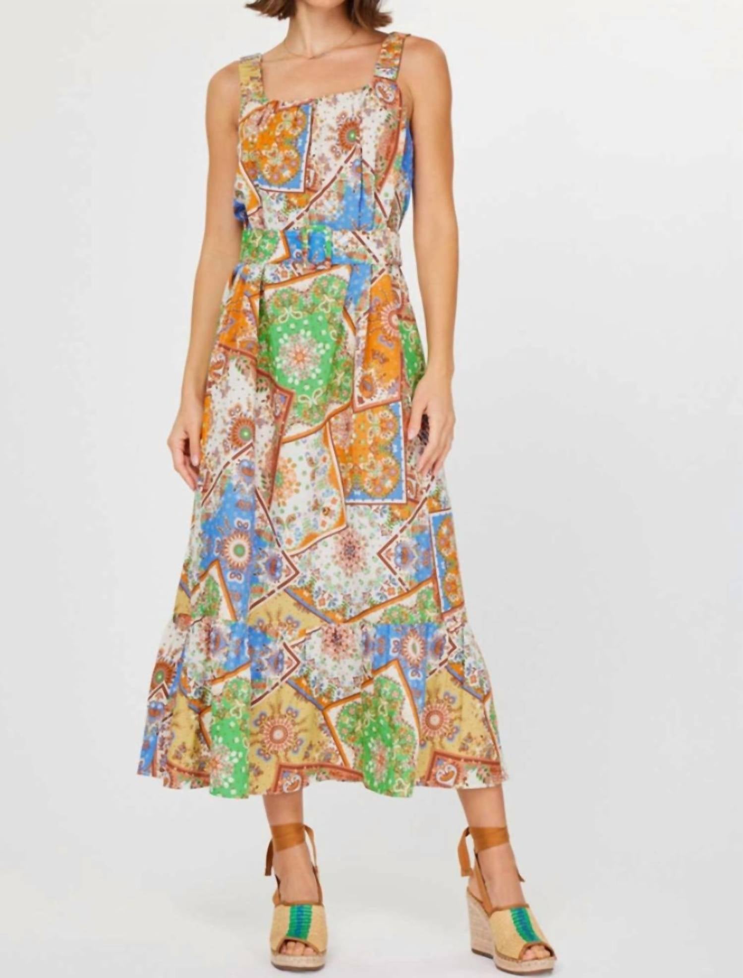 Current Air - Harper Patchwork Sleeveless Long Dress