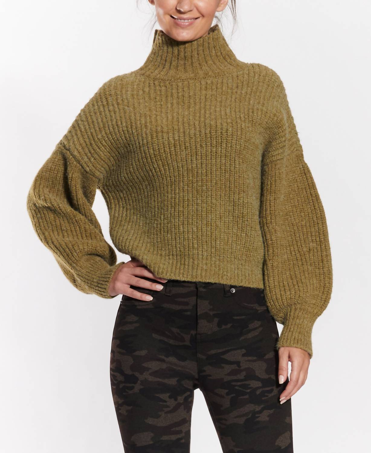Oat New York - Moss Mock Neck Sweater