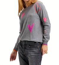 Zaket & Plover - Intarsia Hearts Sweater