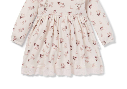 Aster & Oak - Girls Berry Ruffle Dress