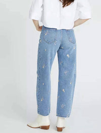 Driftwood - Embellished Barrel Jeans