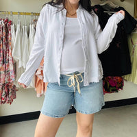 Royalty For Me - Women's Relaxed Front Tie Shorts