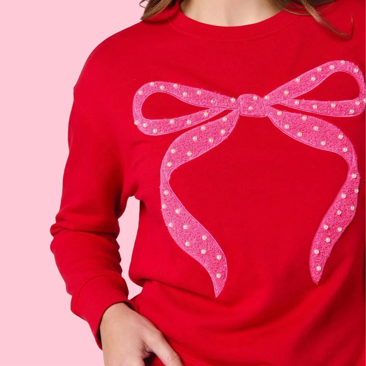 Shiraleah - Pearl Bow Classic Sweatshirt