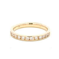 Aamiaa - 0.52 Carat Natural Diamond Round Brilliant Channel Band - Size 6.5
