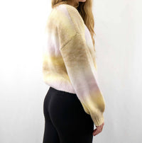 Blu Pepper - Ombre Bubble Sleeve Sweater