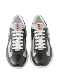Prada - Men's Y2k Mesh Nylon America Cup Patent Leather Low Profile Sneakers