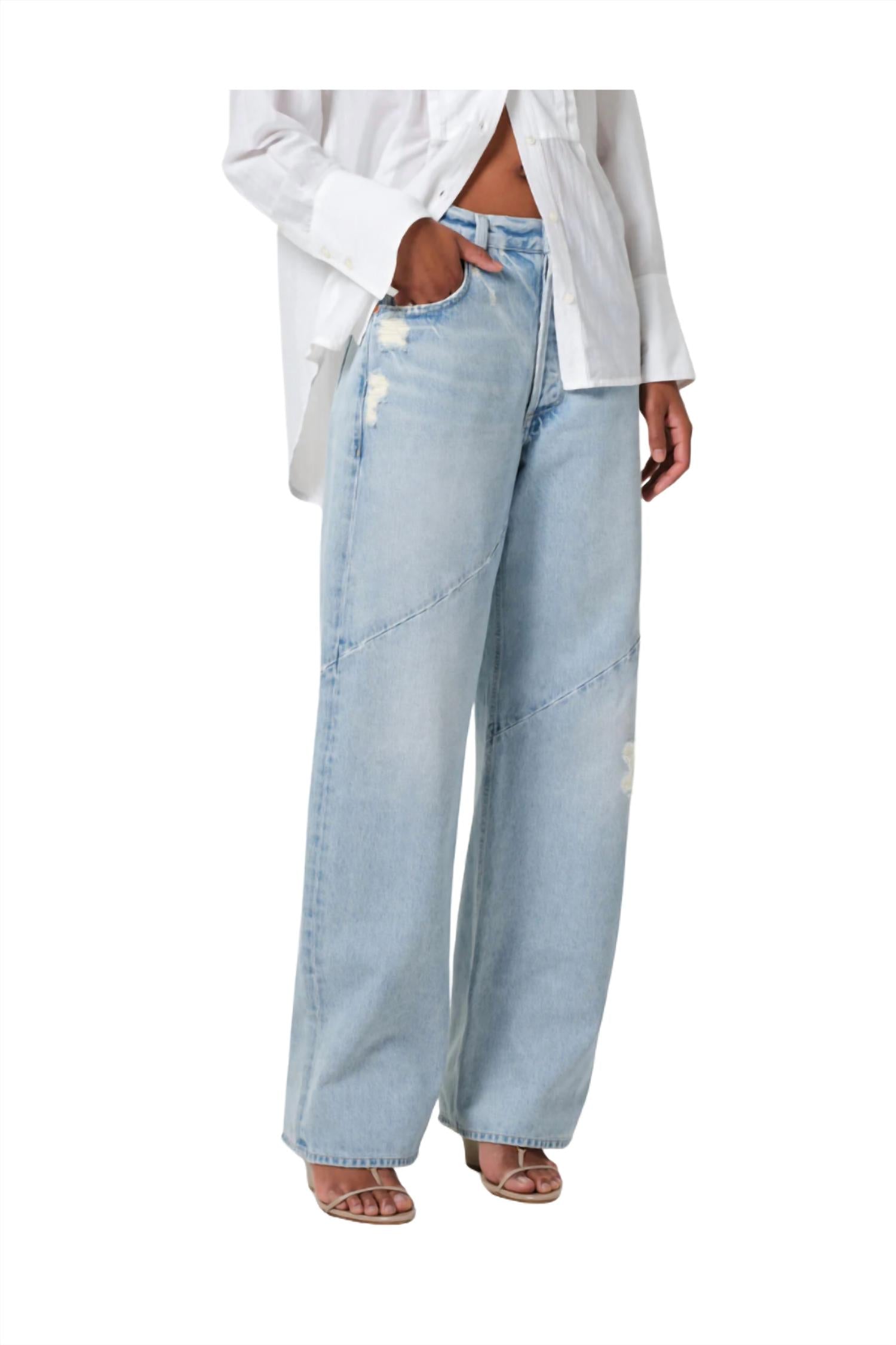 Citizens Of Humanity - Ayla Swirl Baggy Cuffed Jeans