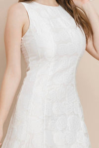 Pretty Follies - Textured Floral Back Detail Dress