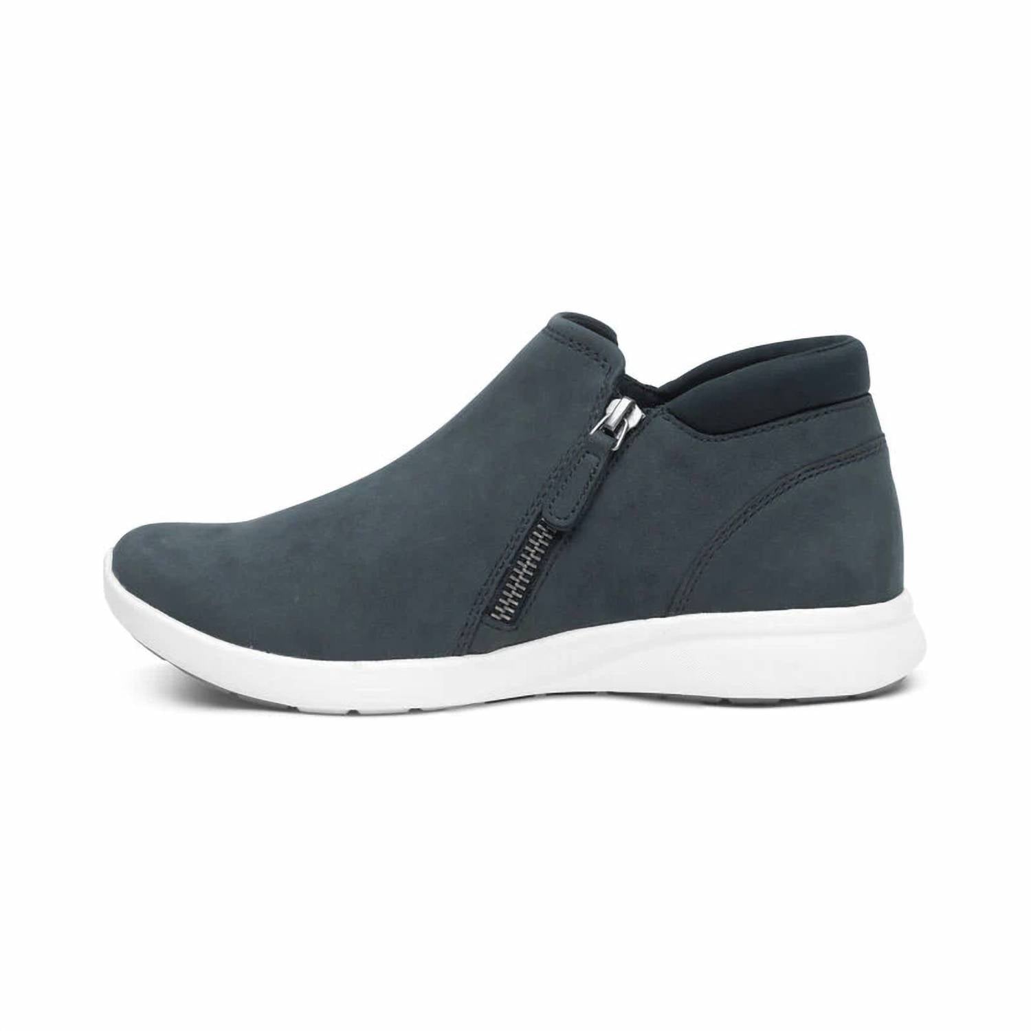 Aetrex Women's Addie Boot in navy - women's shoe - alternate view