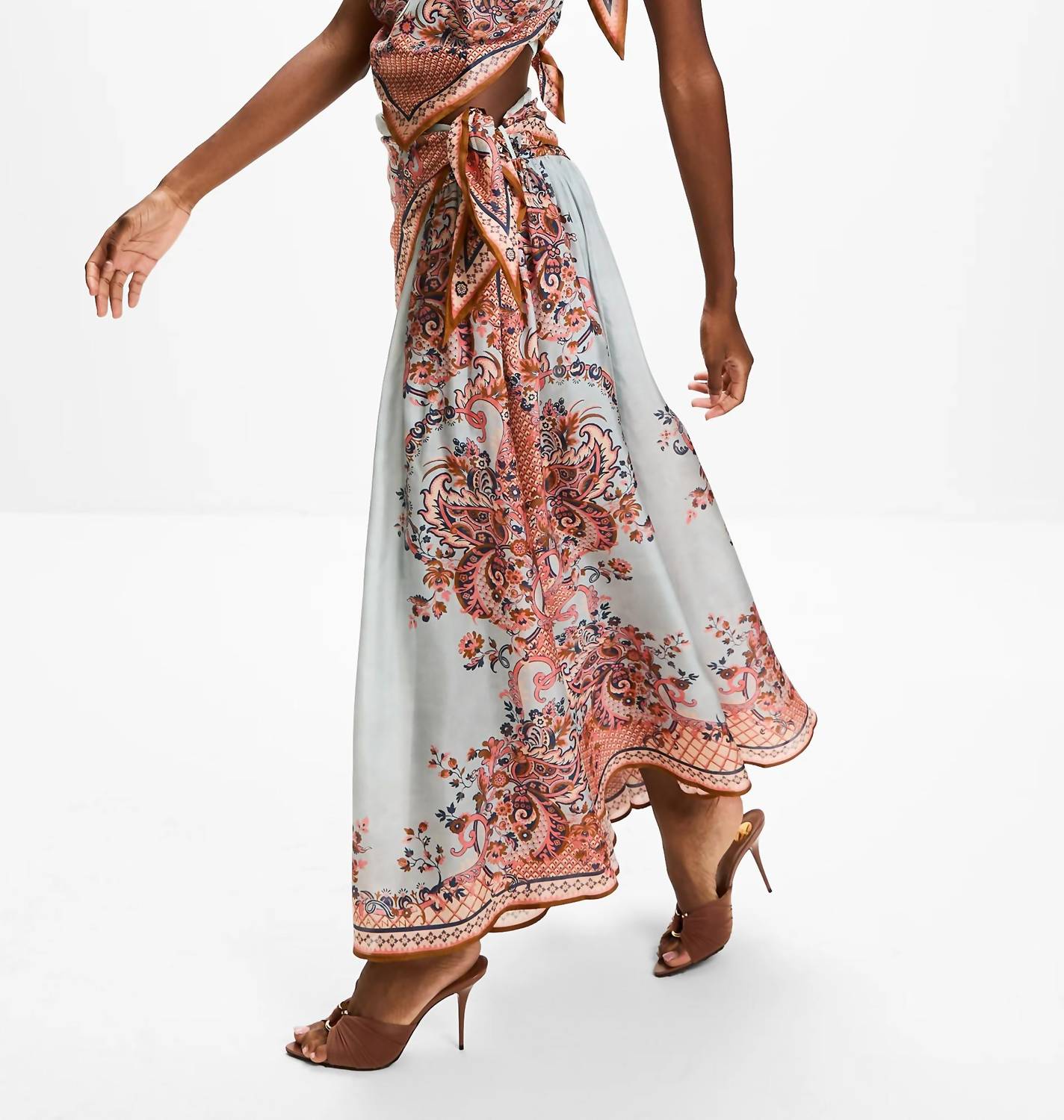 Zimmermann - Aster Scarf Midi Skirt