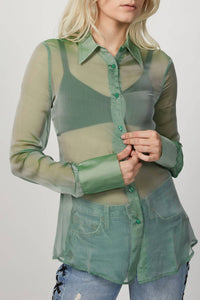 CHIFFON SLIM SHIRT