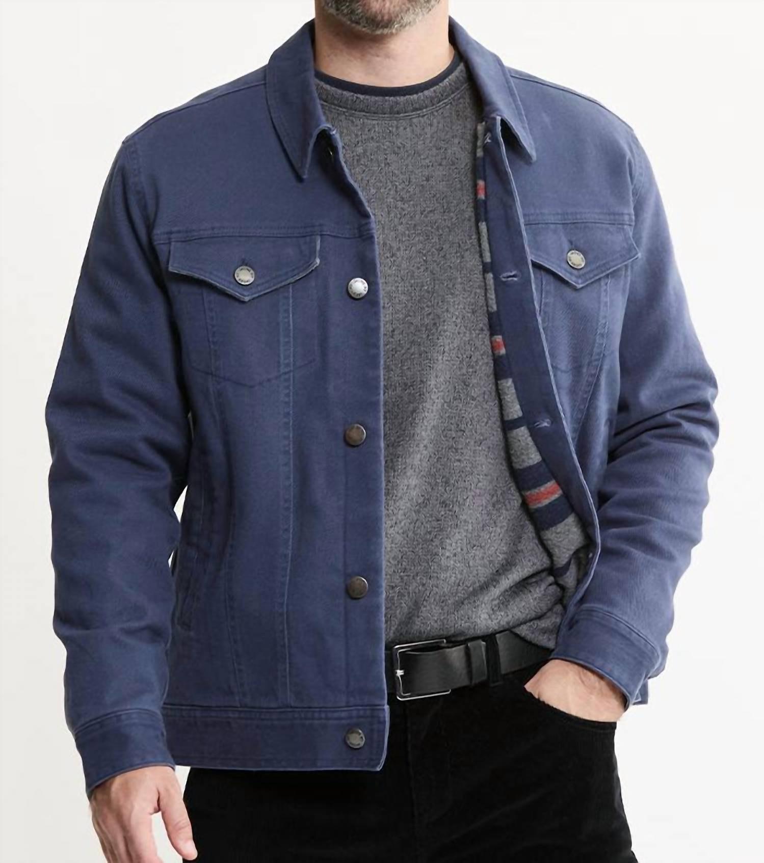 Jachs New York - Lined Bull Denim Trucker Jacket