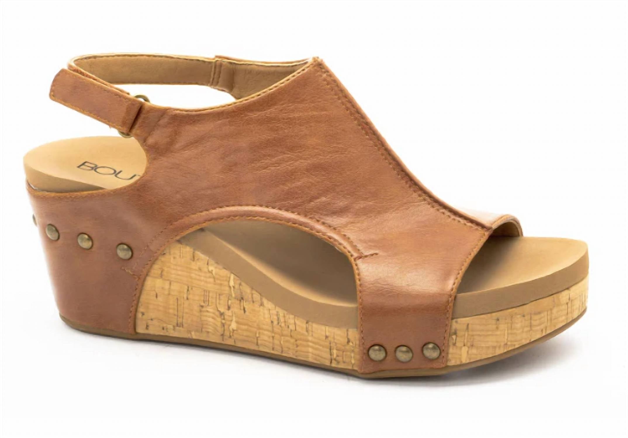 Corkys Footwear - Women's Whiskey Smooth Carley Wedge Sandals