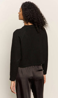 Sanctuary Zip It Sweater in black 1 - women's sweater - alternate view