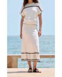 Sita Murt - Openwork Hem Midi Skirt