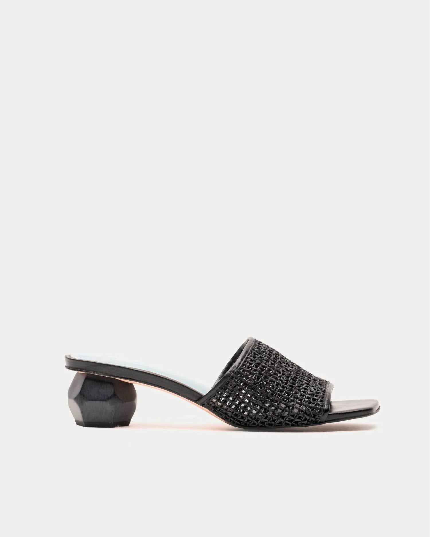 Frances Valentine - Women's Raffia Mesh Slide Heel Sandal